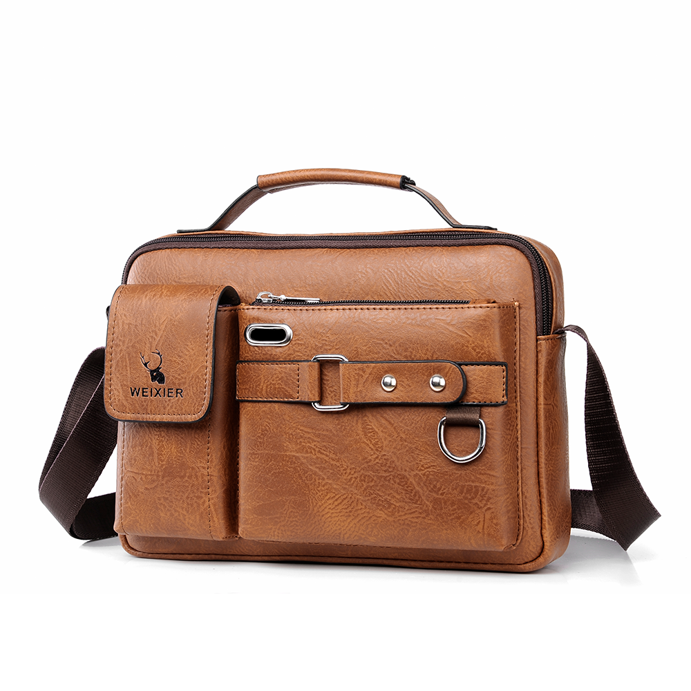 Mens Leather Bags Messenger Bag Briefcase Satchel Shoulder Handbag Cross Body